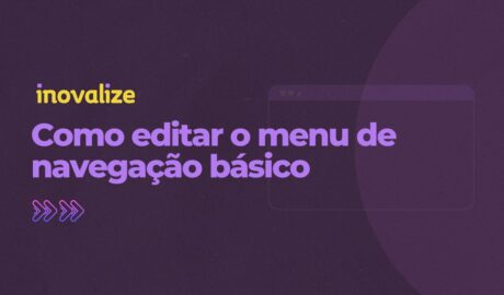 Como editar o menu de navegação básico